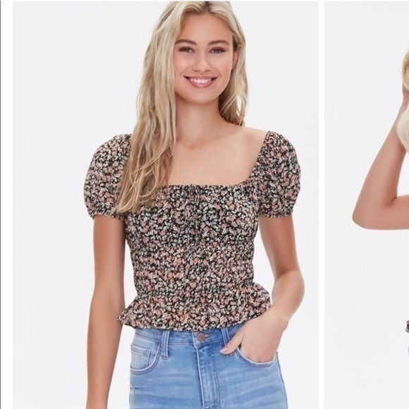 Floral crop top - Picture 2 of 10